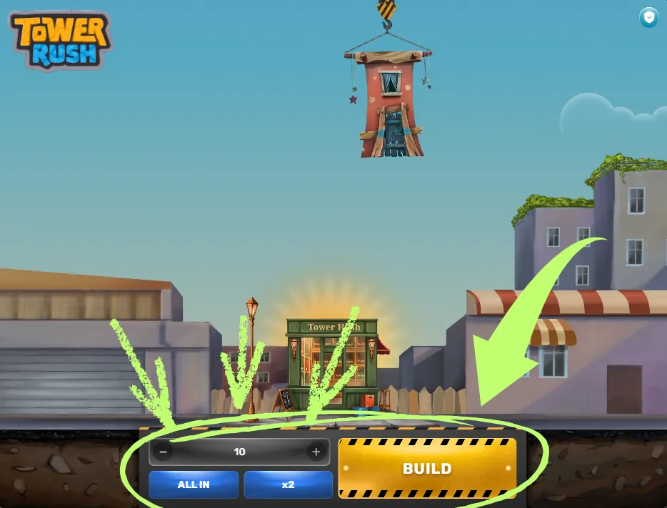 Début du jeu Tower Rush